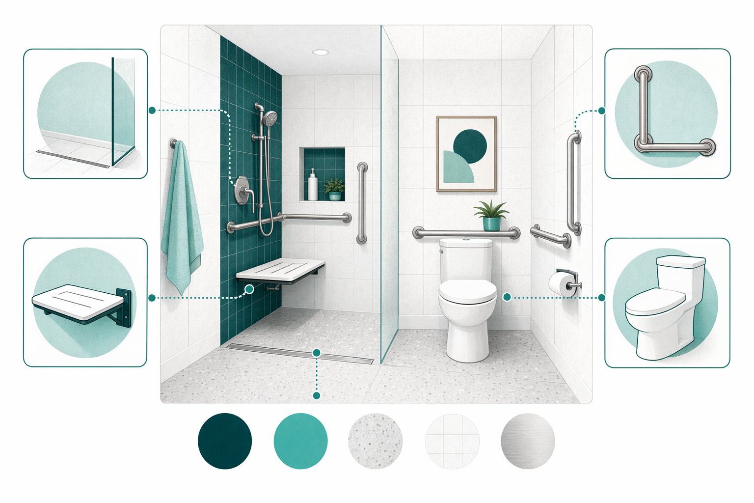 Illustration for Accessible & walk-in baths
